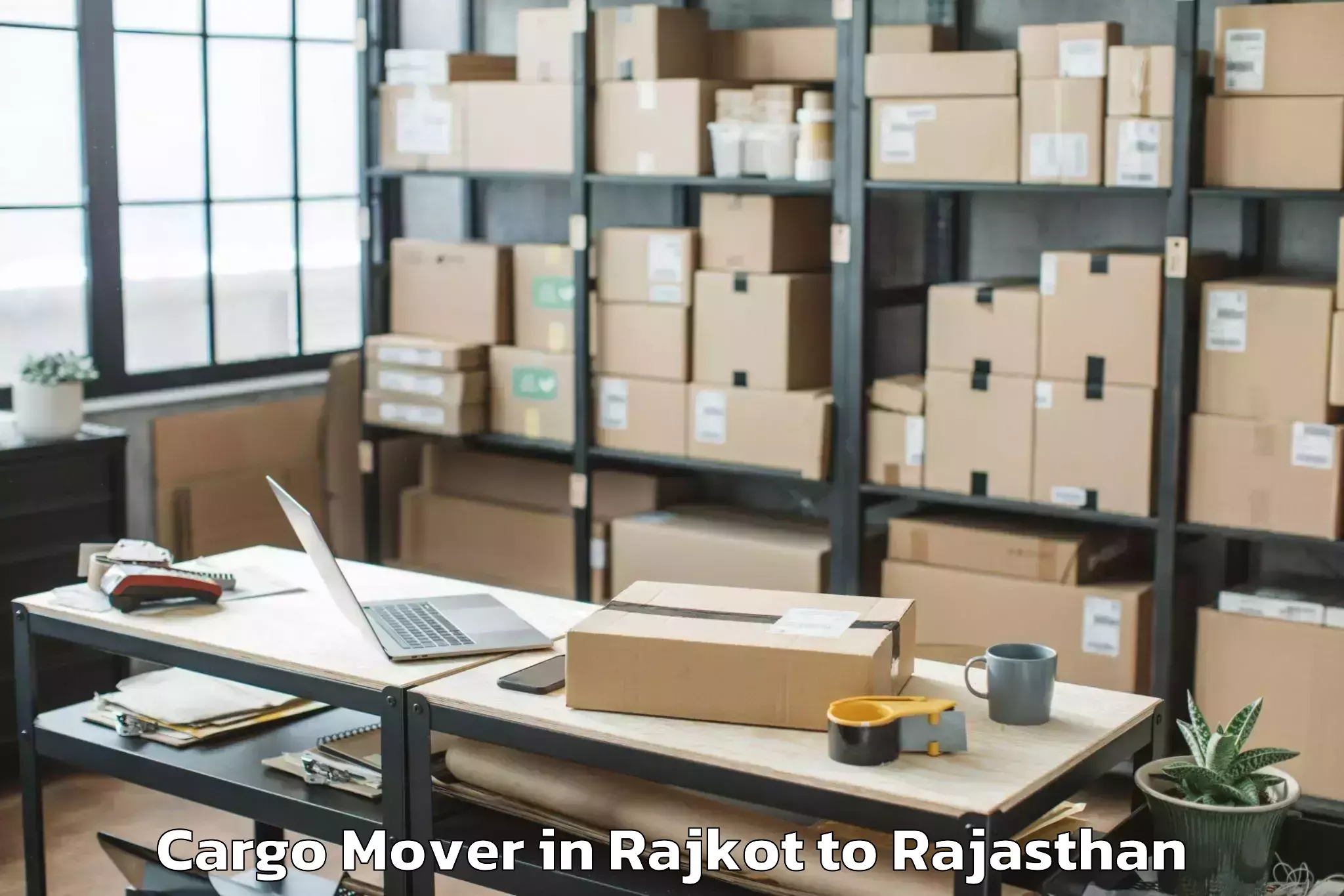 Expert Rajkot to Singhania University Jhunjhunu Cargo Mover